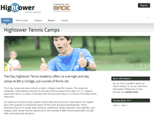 Tablet Screenshot of hightowertenniscamps.com